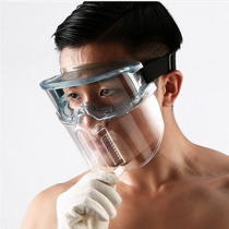 Dustproof and breathable mask head-mounted glasses protective mask anti-oil smoke kitchen anti-impact cutting anti-splash