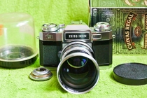 Collectible Zeiss IKON Tessar 115 4 lens (camera sold)