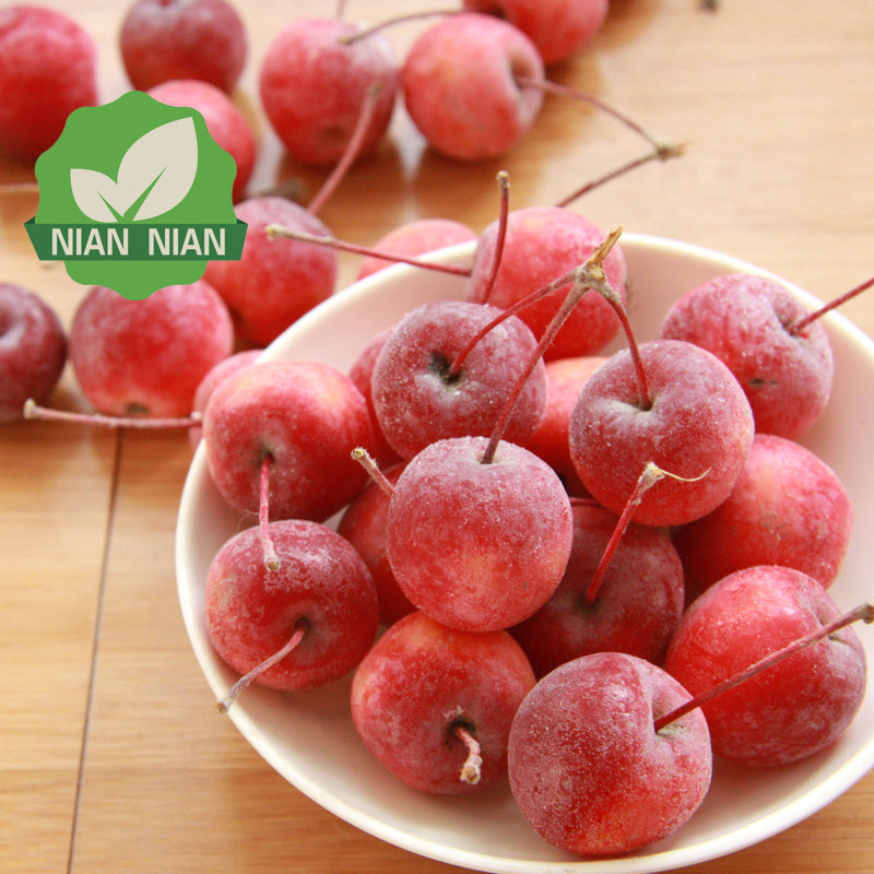 正宗冻海棠果 冻花红果 冬季水果红色沙果小苹果东北特产 平安果