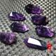 Ulaqui ຖັນ amethyst ທໍາມະຊາດສອງແຫຼມ ເຄື່ອງປະດັບຖັນ amethyst ວັດຖຸດິບ amethyst ແກນ prism hexagonal polished hand toy pendulum