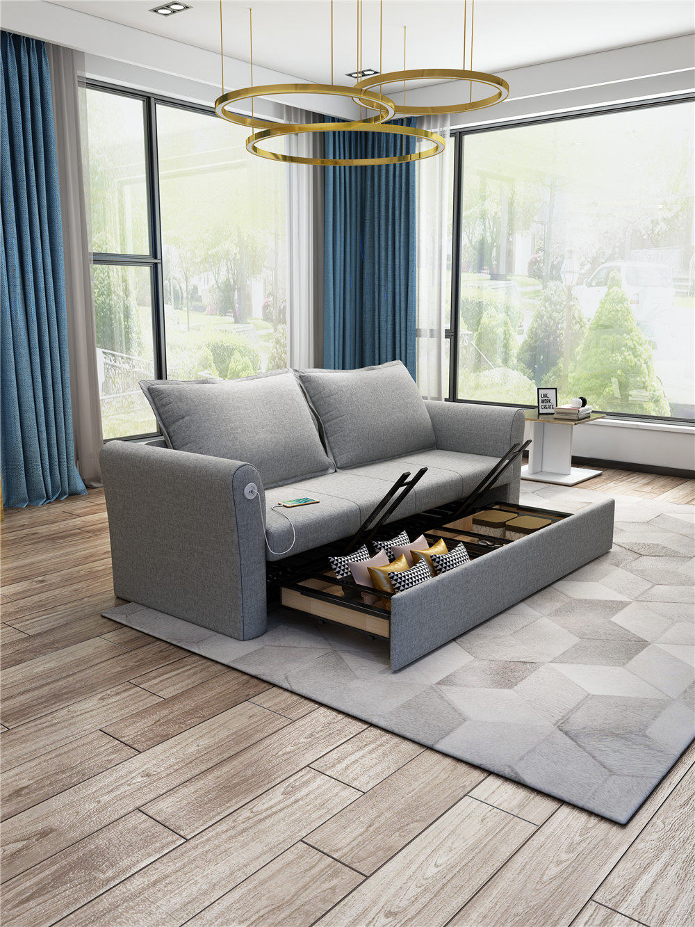 可定制的沙发床让生活更精致