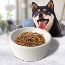 Ceramic cat bowl pet bowl daily vertebral dog food bowl cat food bowl cat food water bowl small and medium-sized dog and cat universal porcelain bowl