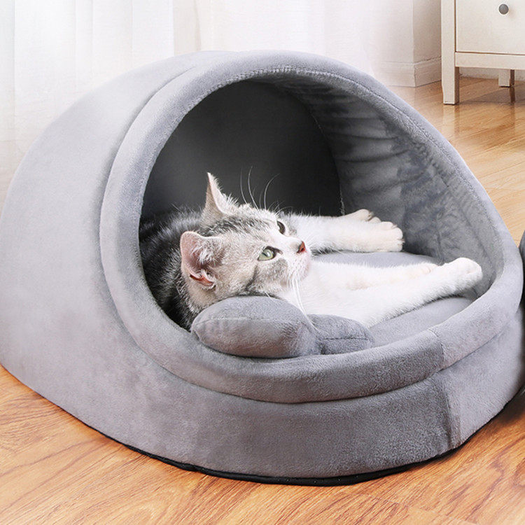 猫窝四季通用别墅冬季保暖半封闭式网红小型犬泰迪清货宠物用品