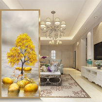 Modern minimalist art glass screen partition living room occlusion household small apartment light luxury simple entrance Nordic deer