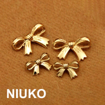 NIUKO accessories button metal bow button handmade DIY exclusive button exquisite golden button