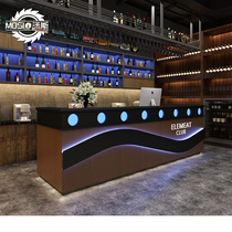 Bar retro industrial style front desk gym cash register Internet café hotel reception desk car modification shop barbecue shop