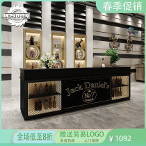 Cash register atmospheric customization creative front desk retro industrial style reception desk multi-functional yoga studio bar counter