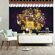 Custom Kobe Tibetan porch flannel cloth living room bedroom hotel kitchen decoration background wall fabric hanging painting
