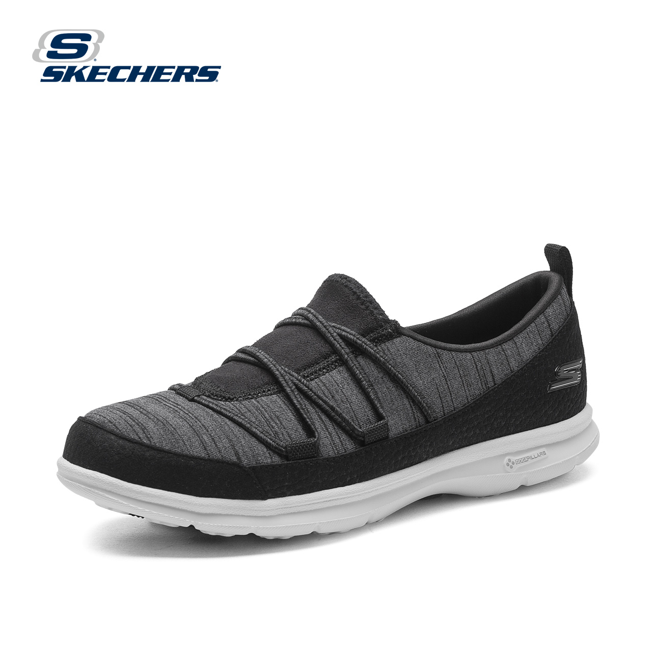 skechers斯凯奇春季舒适运动女鞋 松紧带轻盈缓震健步休闲鞋14348产品展示图1