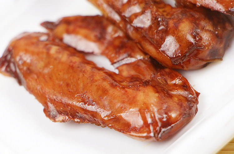 口口丫蜜汁烤翅 奥尔良香辣烤鸭翅60克*30包真空包装休闲肉类零食_7折