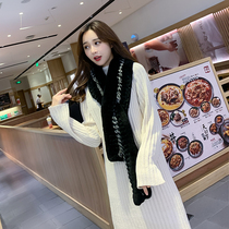 2020 new outlet Single flying Japanese fur Grass Scarves to Comfortable Take Off Women Winter Warmth