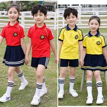 Elementary School Uniforms School Uniforms Summer Clothing Kindergarten Garden Clothes Children Class Clothes Pure Cotton Games Graduation Photo Academy Wind