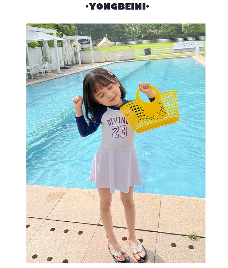 2021 girls cute wave points Mickey butterfly children swimsuit spa girl bau swimsuit one-piece dress style