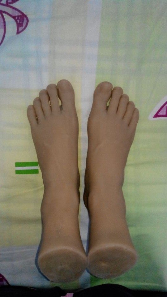 恋足恋脚男脚模型仿真足模脚模白袜子帅哥帅脚硅胶名器同志倒模_双氙