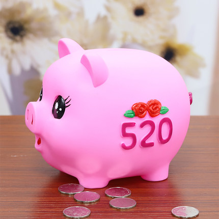创意可爱防摔情侣猪猪存钱罐