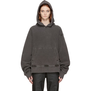 卫衣yeezy 女士 season3 灰色 简约连帽卫衣 折扣中