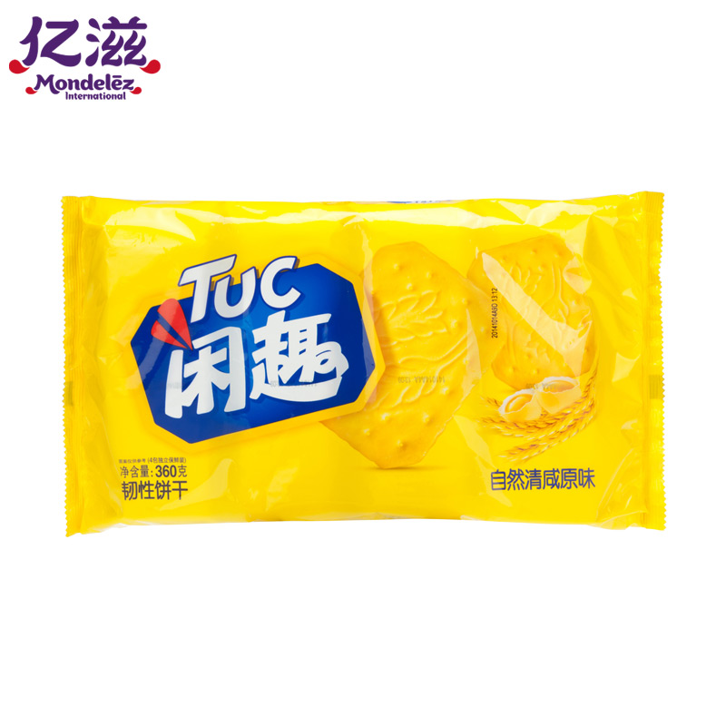 亿滋闲趣自然清咸原味海苔味番茄味牛排味360g产品展示图1