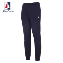 SEVLAE SEVLAE spring summer drawstring thin knitted casual trousers mens sports ties F112693509