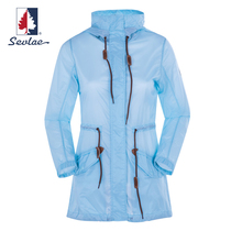 SEVLAE SEVLAE outdoor medium long sunscreen skin coat anti UltraViolet womens windbreaker coat F122685335