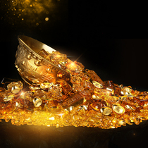 Pure copper cast thickened brass home cornucopia