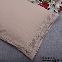 Large embroidered one-piece pillowcase pillow bag