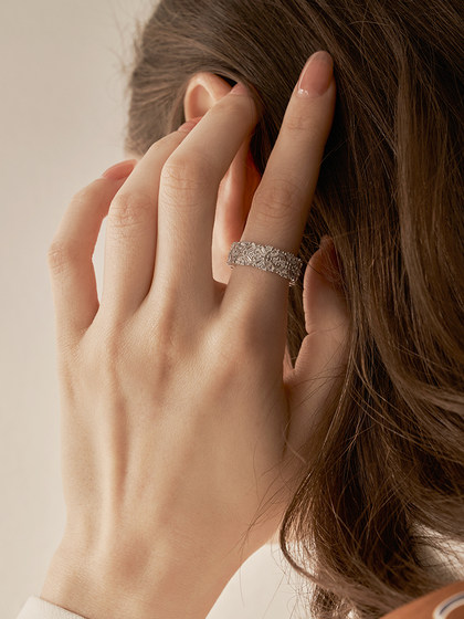 Aurora Sterling Silver Ring Niche 디자인 인쇄 인덱스 핑거 반지 라이트 고급 고급 고리 온도 지르콘의 남쪽 Aurora Sterling Silver Ring Niche 디자인 인쇄 인덱스 핑거 반지 라이트 고급 고급 고리 온도 지르콘의 남쪽