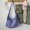 Light blue purple shoulder bag with crossbody strap