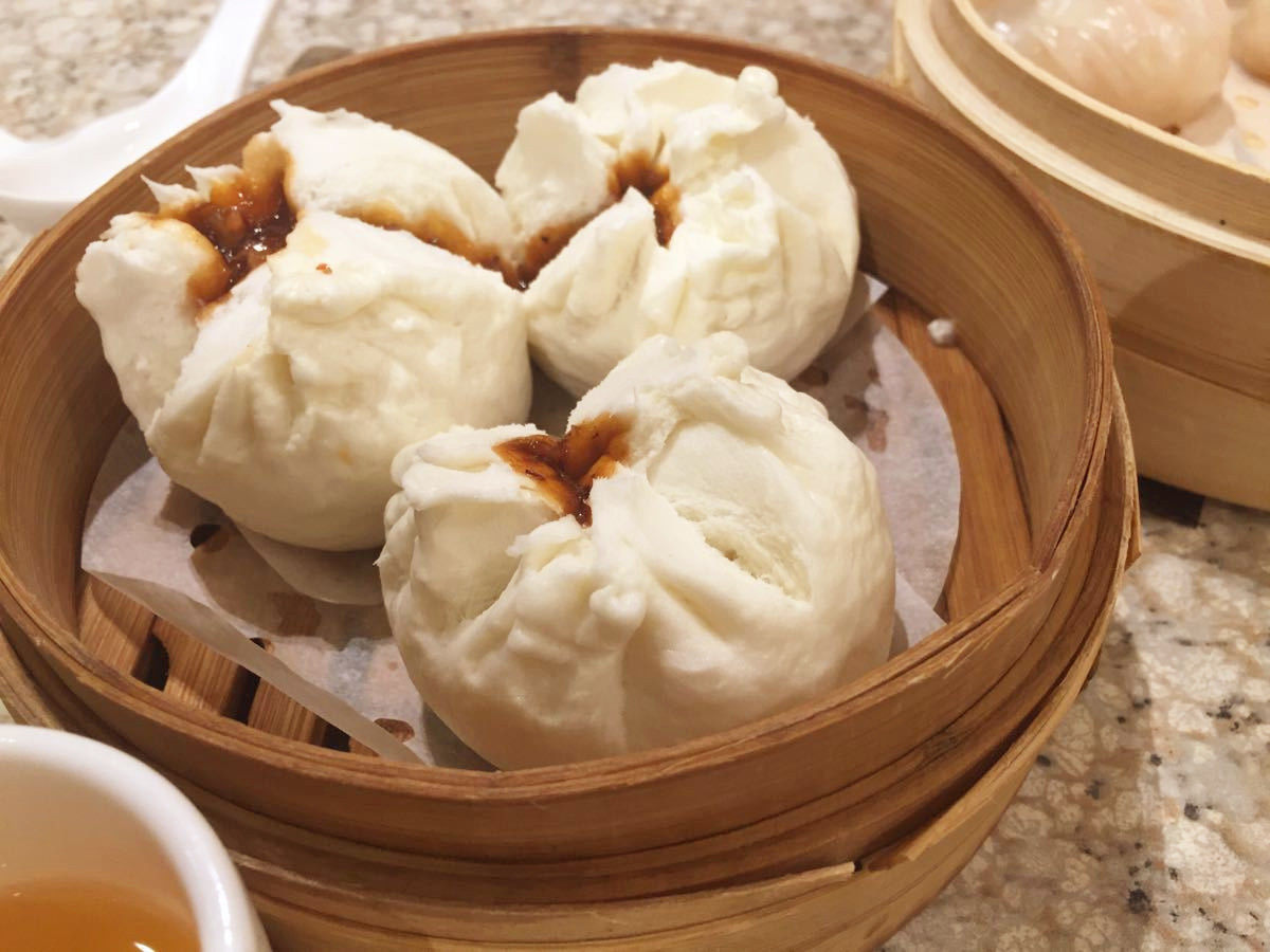 港式早茶开口叉烧包蜜汁叉烧包广式早茶一袋6个 满6袋多省包邮