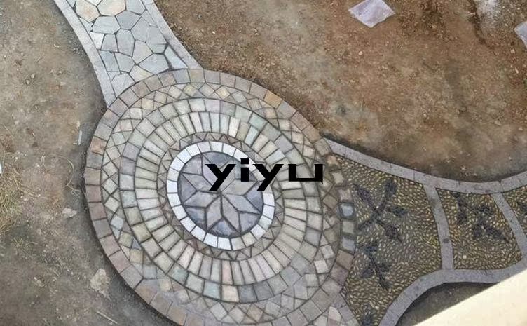 天然石材马赛克地面拼花拼图板岩户外别墅庭院园林花园广场文化石