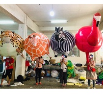 Bar interaction to blame animal gas molds Glow Zebra Giraffe Leopard Flak Leopard Flak inflatable doll atmosphere bursting point