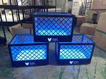 Bar Luminous Ice Bucket Iron Art Baking Varnish Champagne Basin LED Luminous Beer Basket Nightclub K TV Luminous Ice Bucket Custom