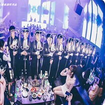 KTV Bar Champagne Luminous Scepter LED Walking screen Words to give the wine holding a wine prop on the wine seat