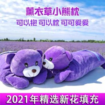 Xinjiang Ili Lavender Grass Pillow Small Bear baby Childrens fragrant pillow Sleeping Fragrance Calming the Nourishing Neck plant No Add