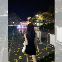 Mrs. Qian Sydney custom V-neck knitted dress female 2020 new slim waist slim sexy base skirt