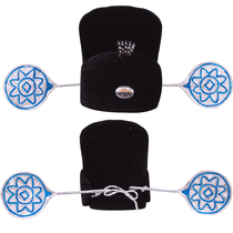 Qipin Sesame County Official Hat Round Hat Wing Hat Peking Opera Yue Opera Studio Ancient costume Drama Hat 32-1