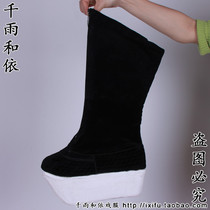 Paper Bottom Dynasties Boots High Favor Thick Bottom Guan Boots Small Raw Wu Sheng Wu Sheng High Boots Opera Writing Real Movie And Film Ancient Clothes Shooting High Bottom Shoes