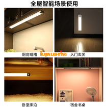 Hand Sweeping LED Cabinet Light Smart Human Sensing Light Strip Charging Wireless Kitchen Shoe Cabinet Wardrobe Bedroom Sleep night