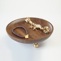 Creative tray living room entrance key cosmetics jewelry storage tray high foot storage rack entrance storage box