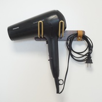 Solid Wood brass hair dryer bracket toilet non-hole wall hanging Hair Dryer rack razor storage rack