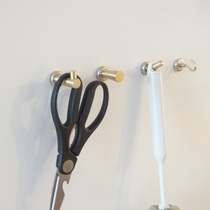 Magnet adhesive hook non-perforated magnetic metal hook strong refrigerator patch adsorption kitchen magnet anti-collision suction cup