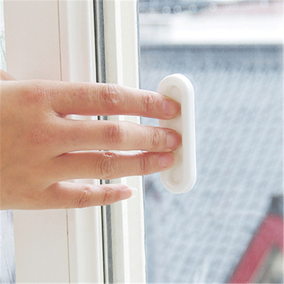4只玻璃推拉门把手 家用粘贴式门窗开窗辅助拉手器免打孔移动窗户