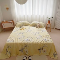 Bamboo Fiber Soft Mat Subs Three Sets Summer Naked Sleeping Non Ice Silk Washable Folding Home Double Air Conditioning Sheets