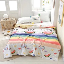 Pure cotton skin soft and comfortable and environment friendly and high density 40 roller sides pure cotton spring and autumn summer quilt washable without deformation