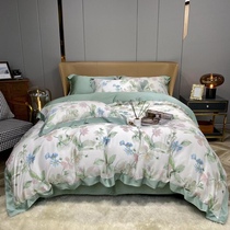 Summer days silk four pieces of minimalist light extravagant bed linen naked sleep upscale Nordic Wind Ice Silk Bed bed Bedding Bedding