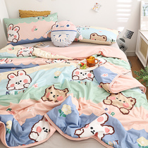 Class A knitted cotton childrens cartoon summer cool quilt baby quilt kindergarten nap quilt air conditioning by summer cool quilt