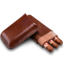 Cigar Holster Mellow Cedar Wood Travel Portable Three-pack protective holster Gift box packaging