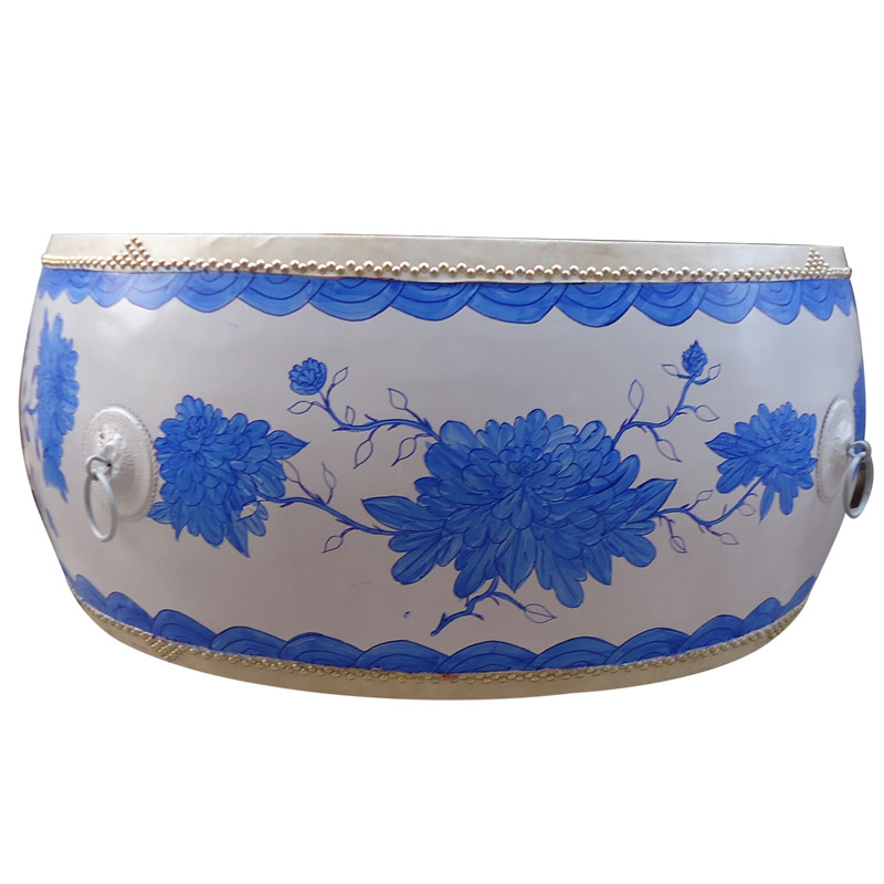 1.5米青花瓷大鼓 彩绘牡丹花大鼓 战鼓堂鼓表演鼓