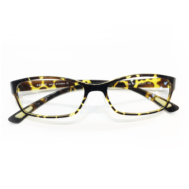 正品韩国abba5130进口超轻不变形tr90近视眼镜架带鼻托个性板材_7折