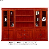 Office Furniture Cabinet Wood High Cabinet Owner Office Bookcase Brief Modern Information Cabinet Background Cabinet