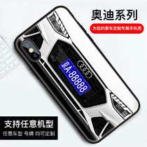 Audi mobile phone case A4L a6l is suitable for Apple 811proXS12 car rs5 7 Huawei p40 customization